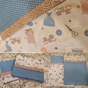 Handmade Cinderella Mice Patterned Pillow Set